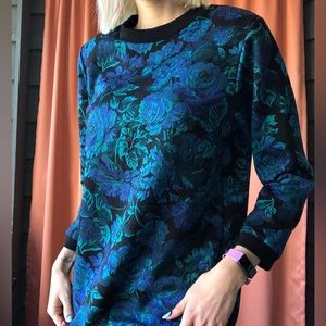 vintage floral sweater